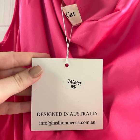 ONE SHOULDER MINI DRESS NWT - Picture 3 of 6